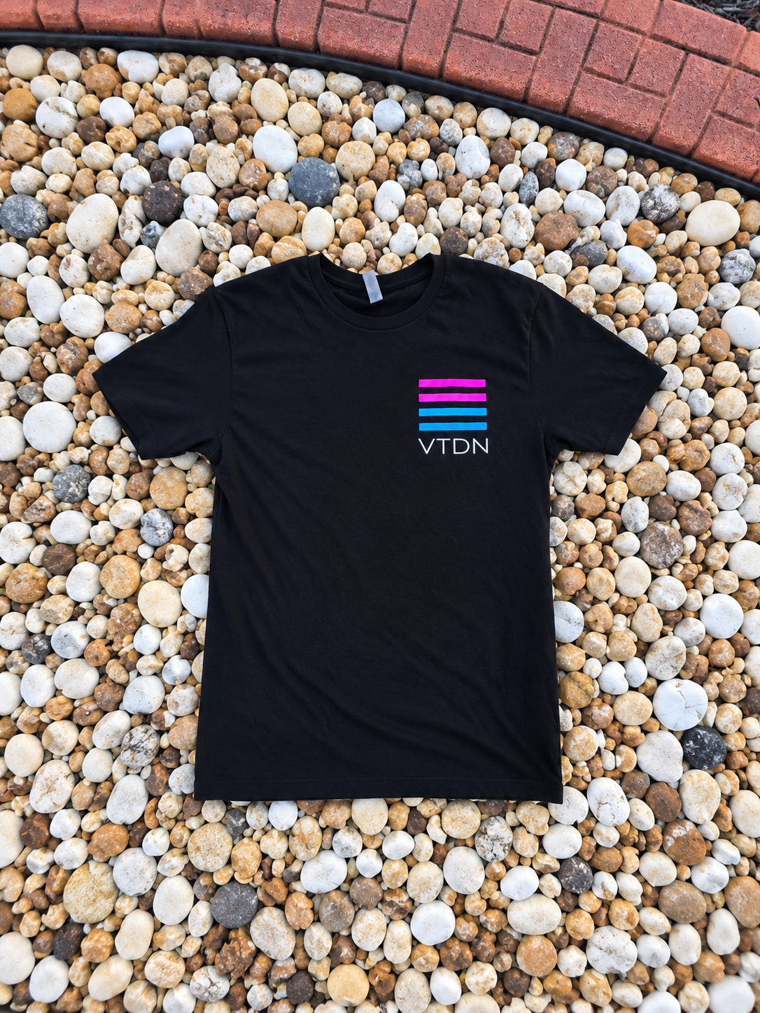 4 Stripe Short Sleeve Shirt - Blue & Pink
